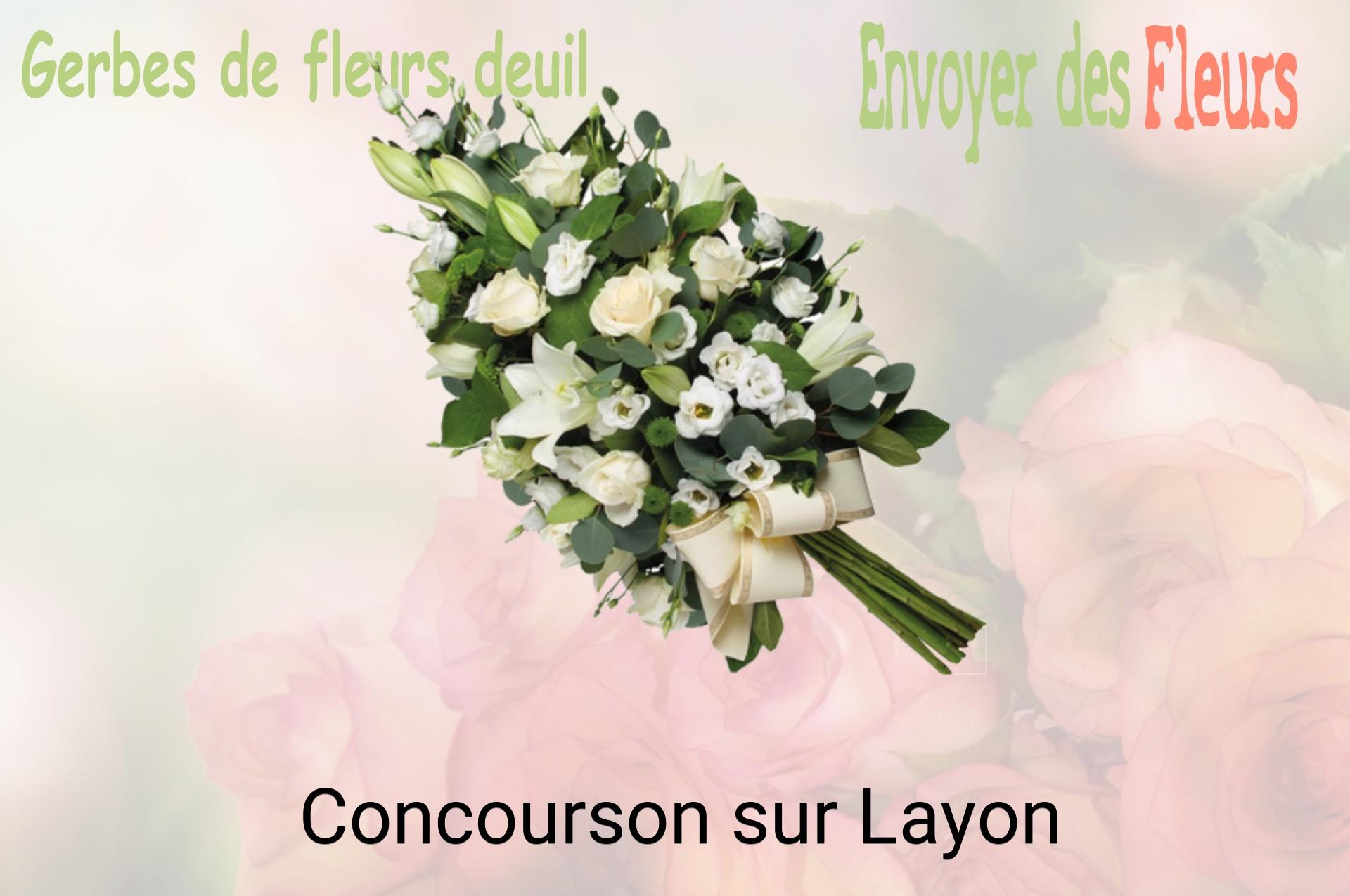 Gerbe de fleurs de deuil livrée à Concourson-sur-Layon